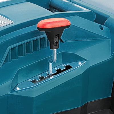Central cutting height adjustment with 5 positions (25–80 mm)