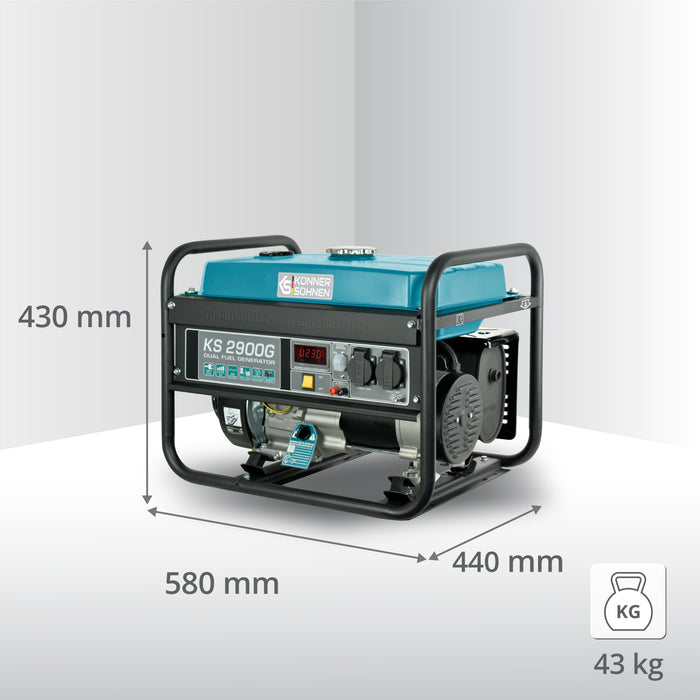 LPG/Gasoline Generator "Könner & Söhnen" KS 2900G