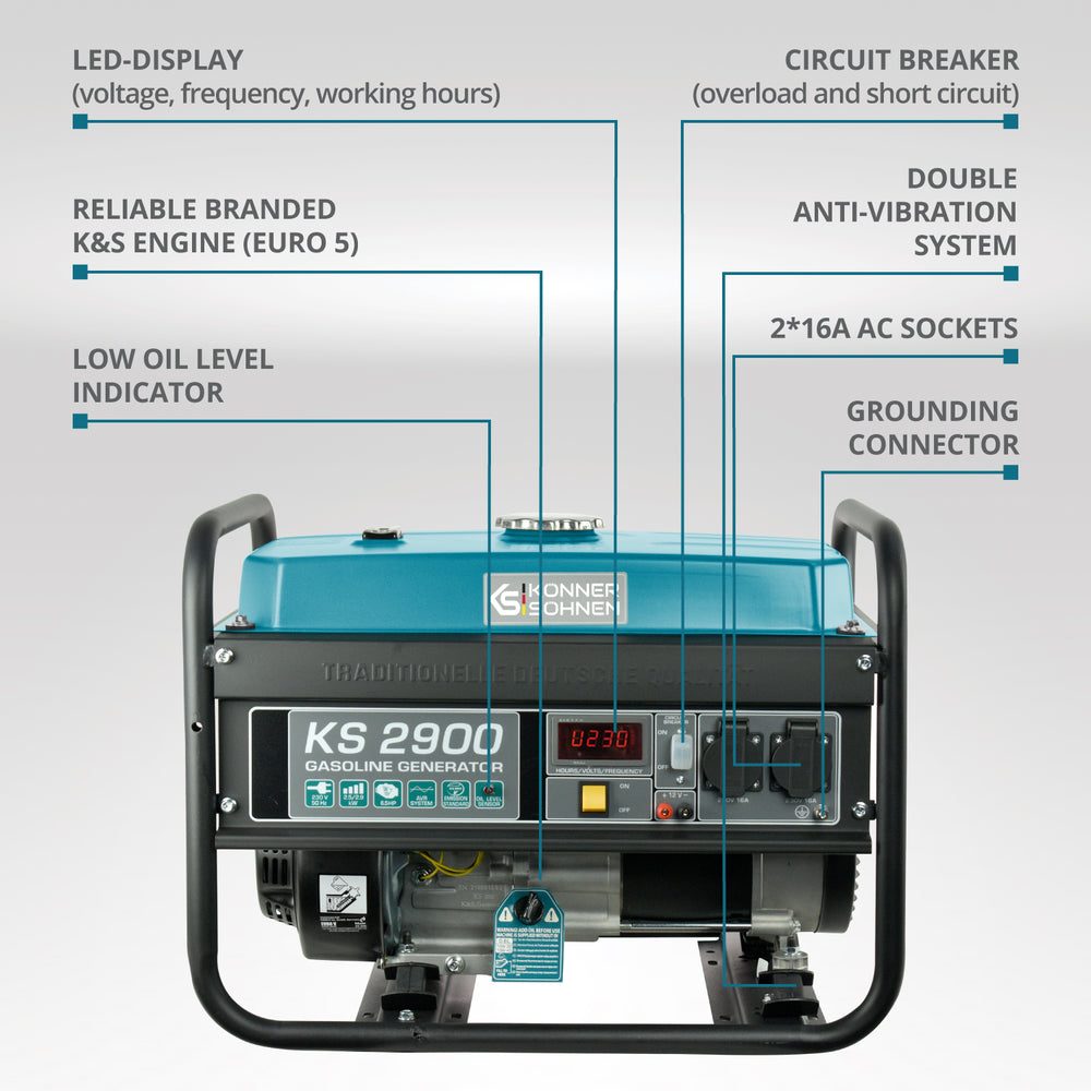 Gasoline generator "Könner & Söhnen" KS 2900