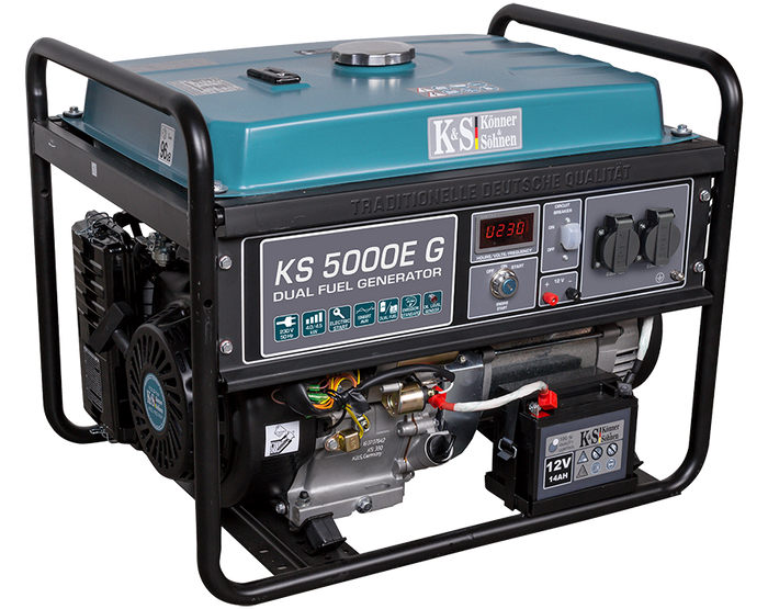 LPG/Gasoline Generator "Könner & Söhnen" KS 5000E G