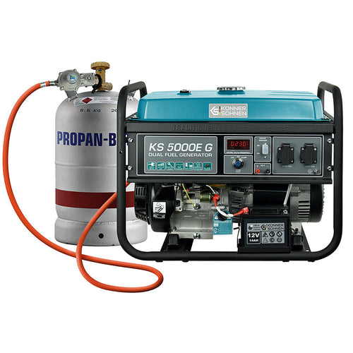 LPG/Gasoline Generator "Könner & Söhnen" KS 5000E G