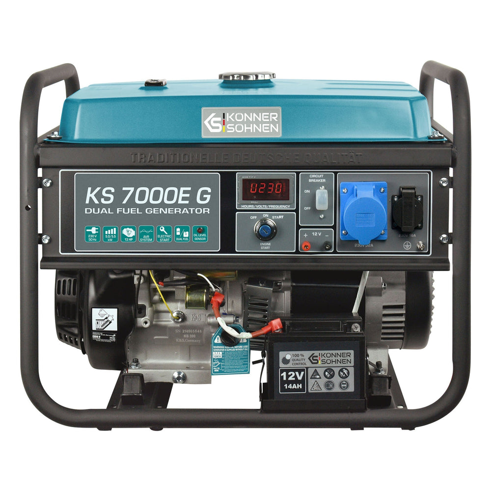 LPG/Gasoline Generator "Könner & Söhnen" KS 7000E G