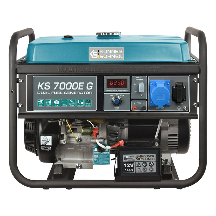 LPG/Gasoline Generator "Könner & Söhnen" KS 7000E G