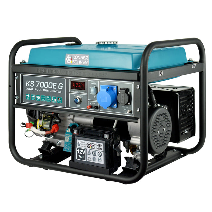 LPG/Gasoline Generator "Könner & Söhnen" KS 7000E G