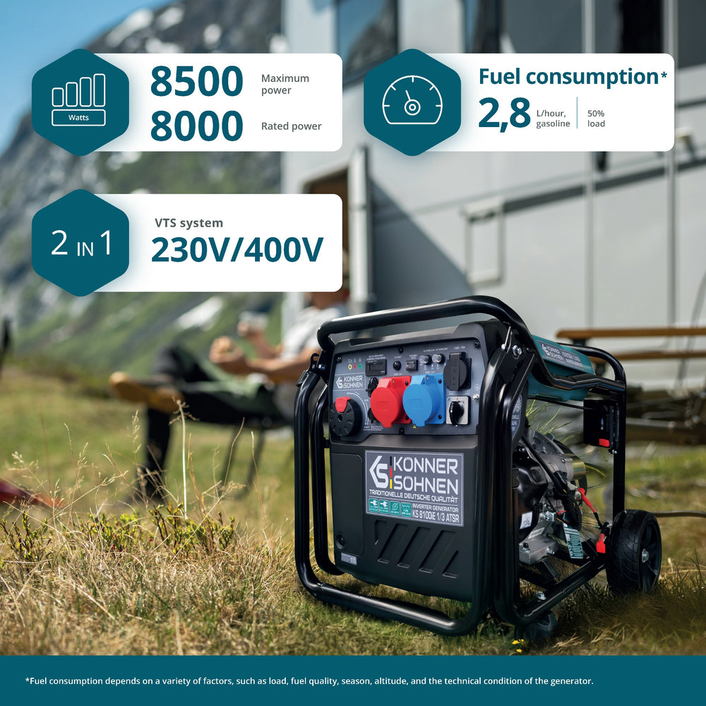 Inverter Generator KS 8100iE 1/3 ATSR