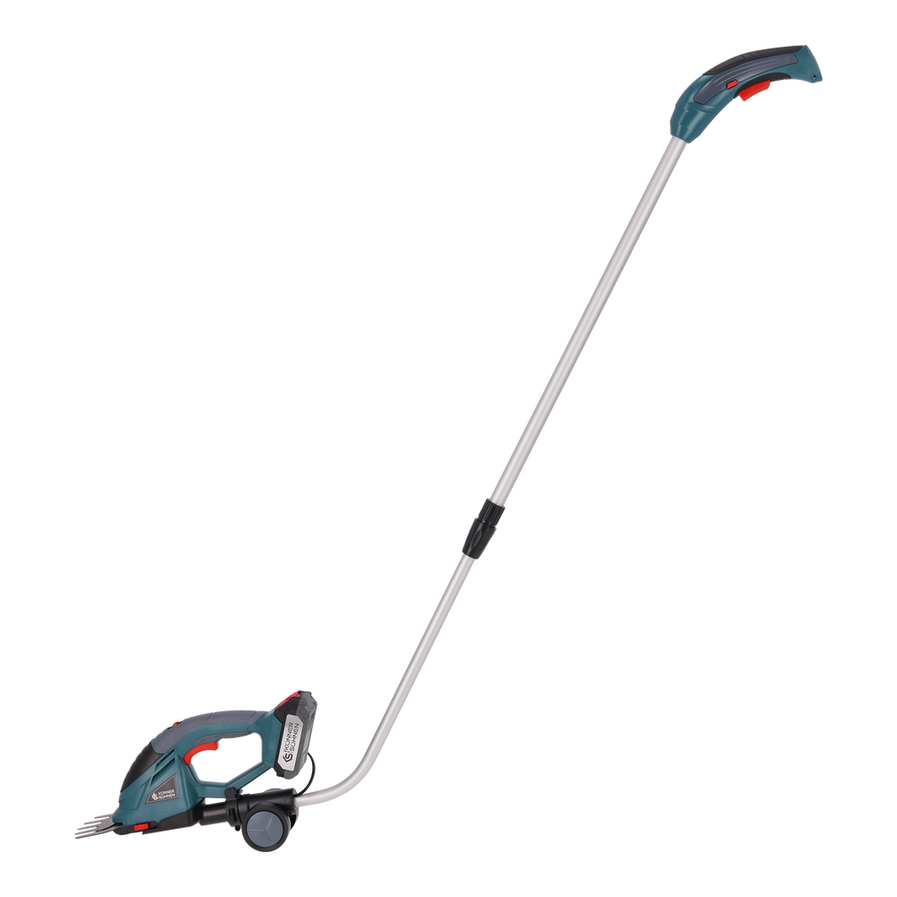 Cordless 2 in 1 Grass Shear and Hedge Trimmer with Telescopic Extension Pole KS SHT-20V + Extension Pole