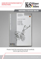 Gasoline tillers start-up