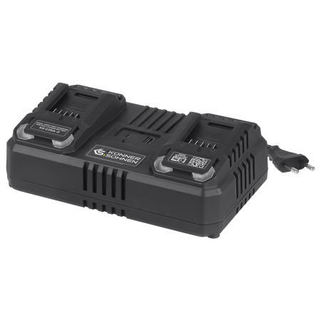 Dual charger for 20V rechargeable batteries KS C35A-2