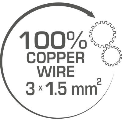 100% copper