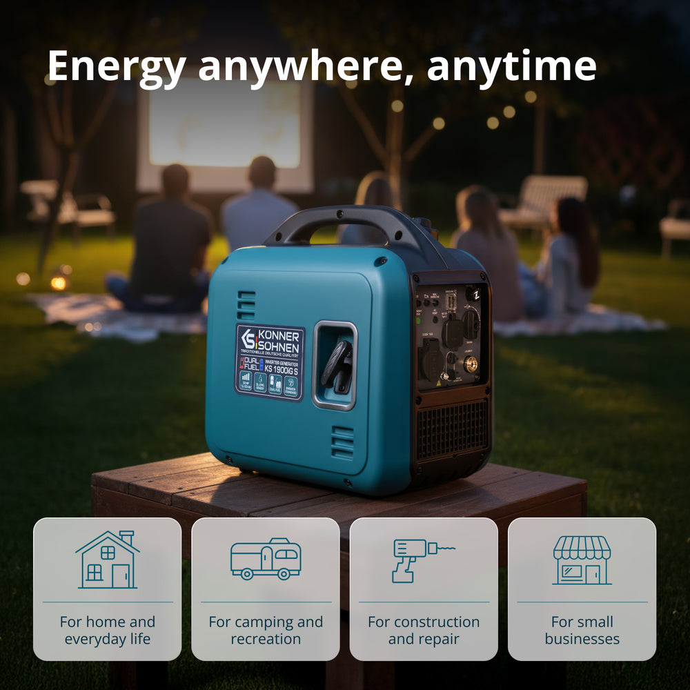 Inverter generator (LPG/gasoline) KS 1900iG S