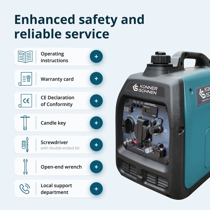 LPG/gasoline inverter generator KS 3100iG S