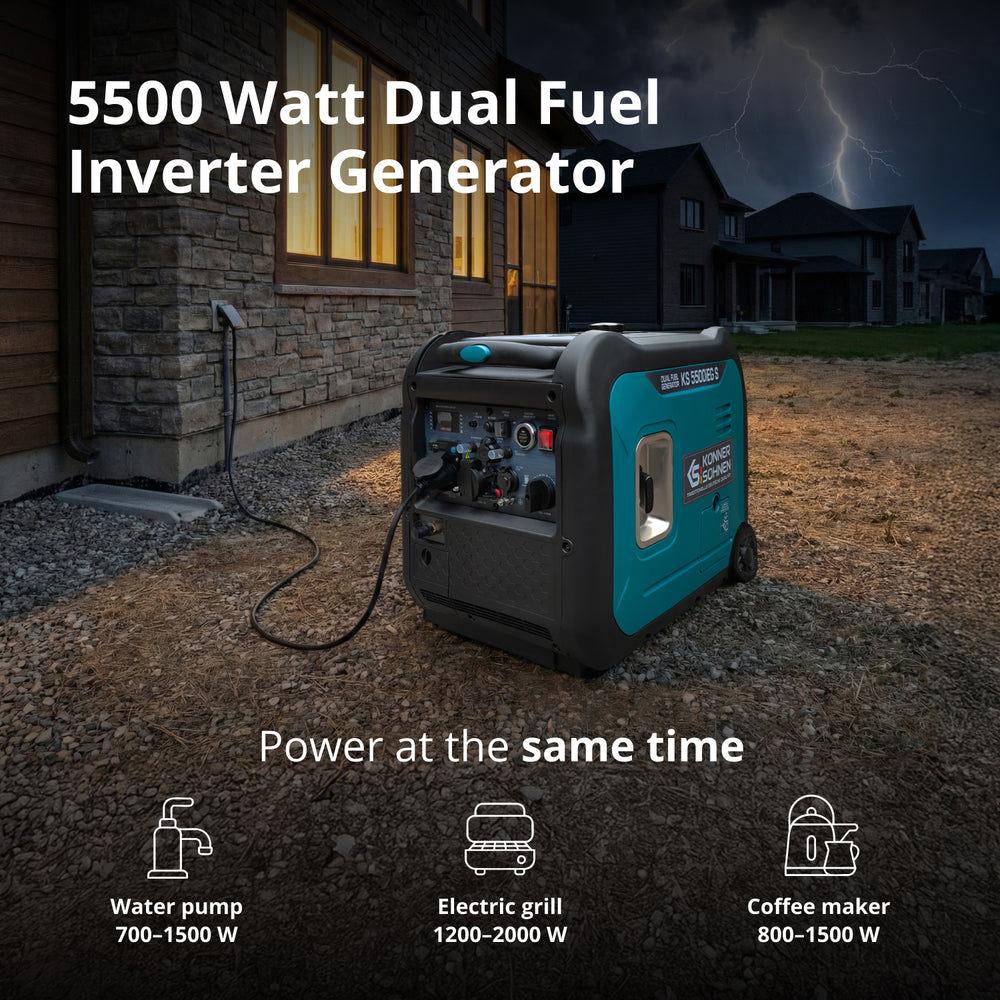 LPG/gasoline inverter generator KS 5500iEG S