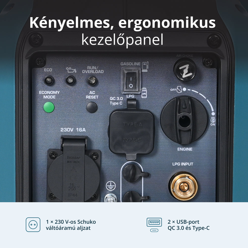 Inverteres generátor (LPG/benzin) KS 1900iG S