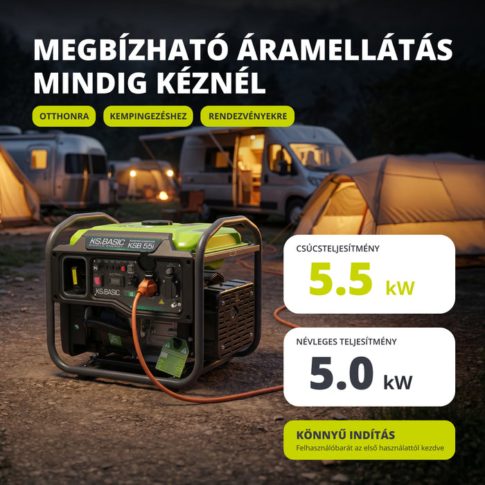 Inverter generátor KSB 55i