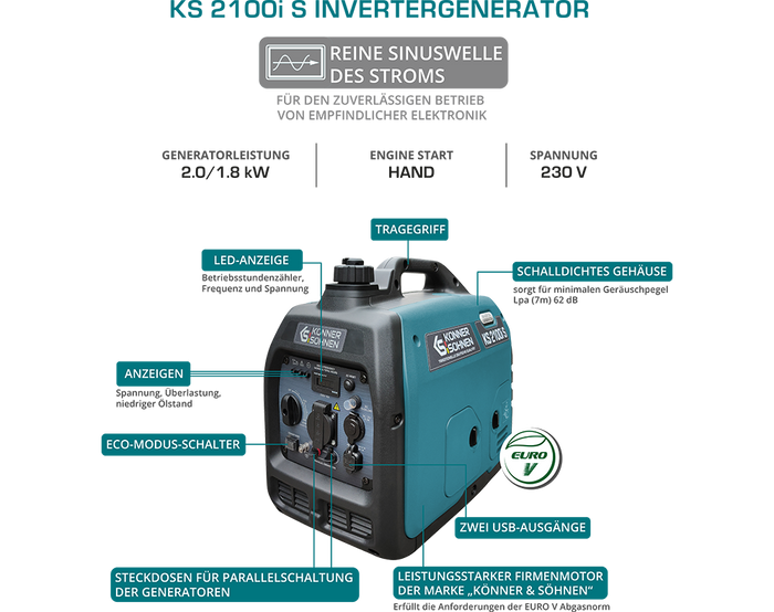 Inverter generator KS 2100i S