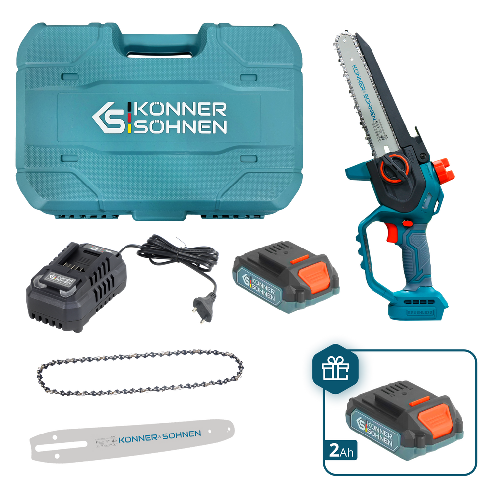 Cordless Mini Chainsaw KS MCS20V-8 CASE PLUS