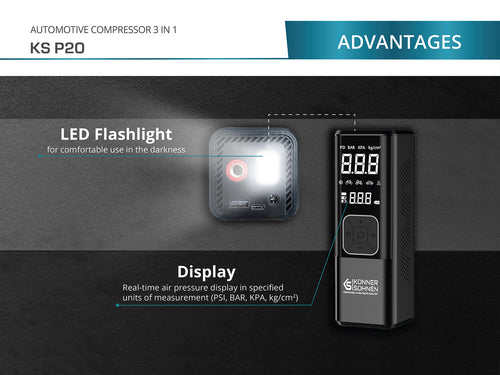 Battery-powered compressor KS P20
