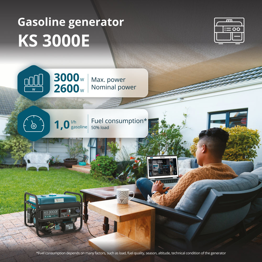 Gasoline generator "Könner & Söhnen" KS 3000E
