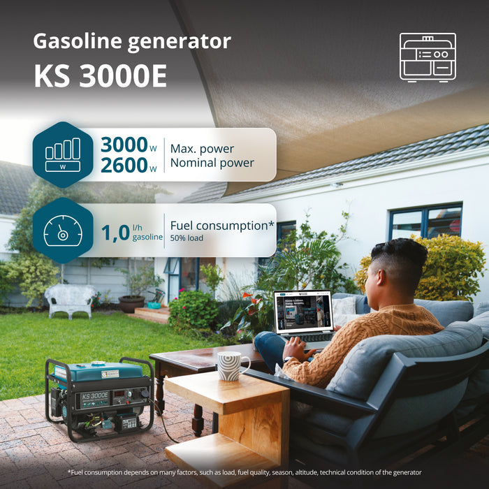 Gasoline generator "Könner & Söhnen" KS 3000E