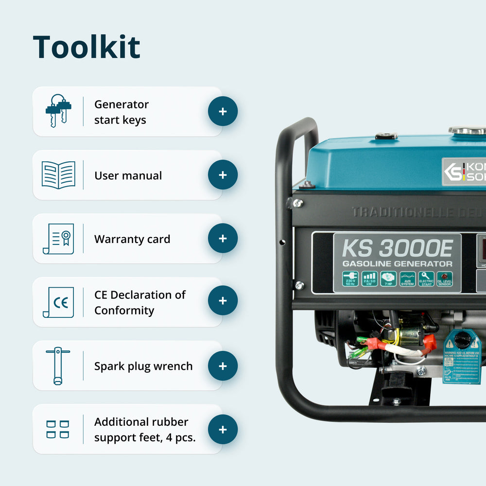 Gasoline generator "Könner & Söhnen" KS 3000E