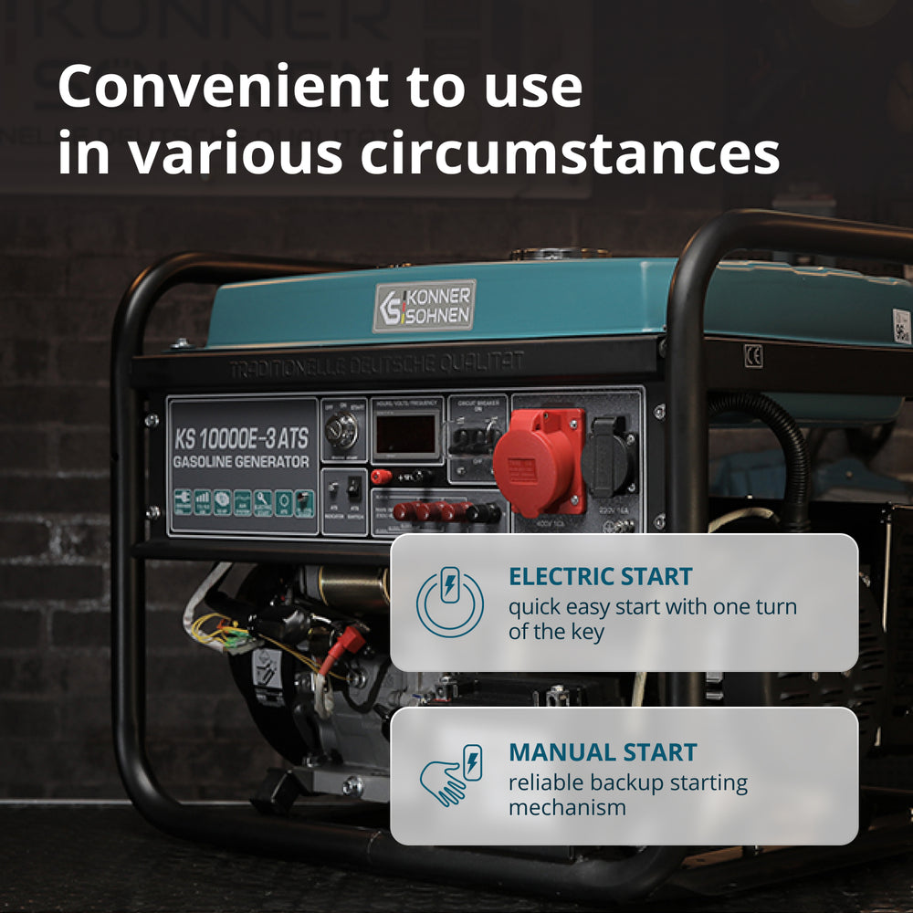 Gasoline generator "Könner & Söhnen" KS 10000E-3 ATS