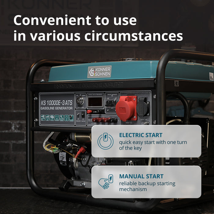 Gasoline generator "Könner & Söhnen" KS 10000E-3 ATS