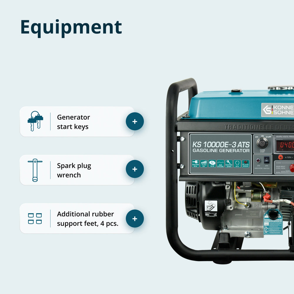 Gasoline generator "Könner & Söhnen" KS 10000E-3 ATS