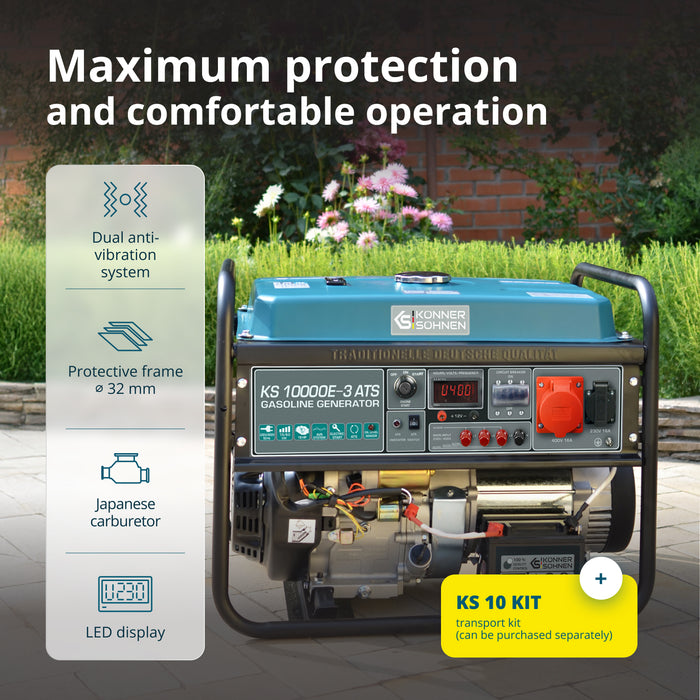 Gasoline generator "Könner & Söhnen" KS 10000E-3 ATS