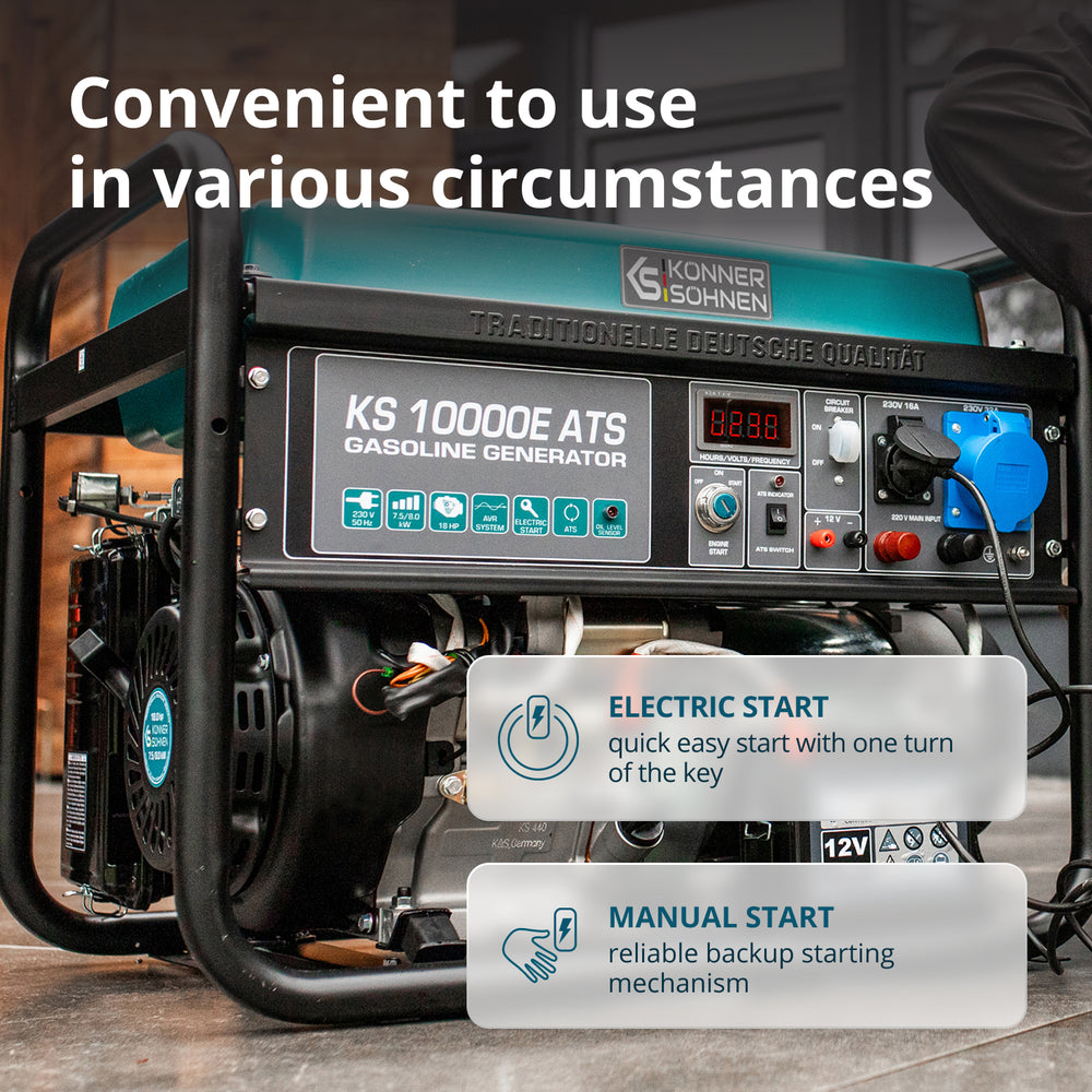 Gasoline generator "Könner & Söhnen" KS 10000E ATS