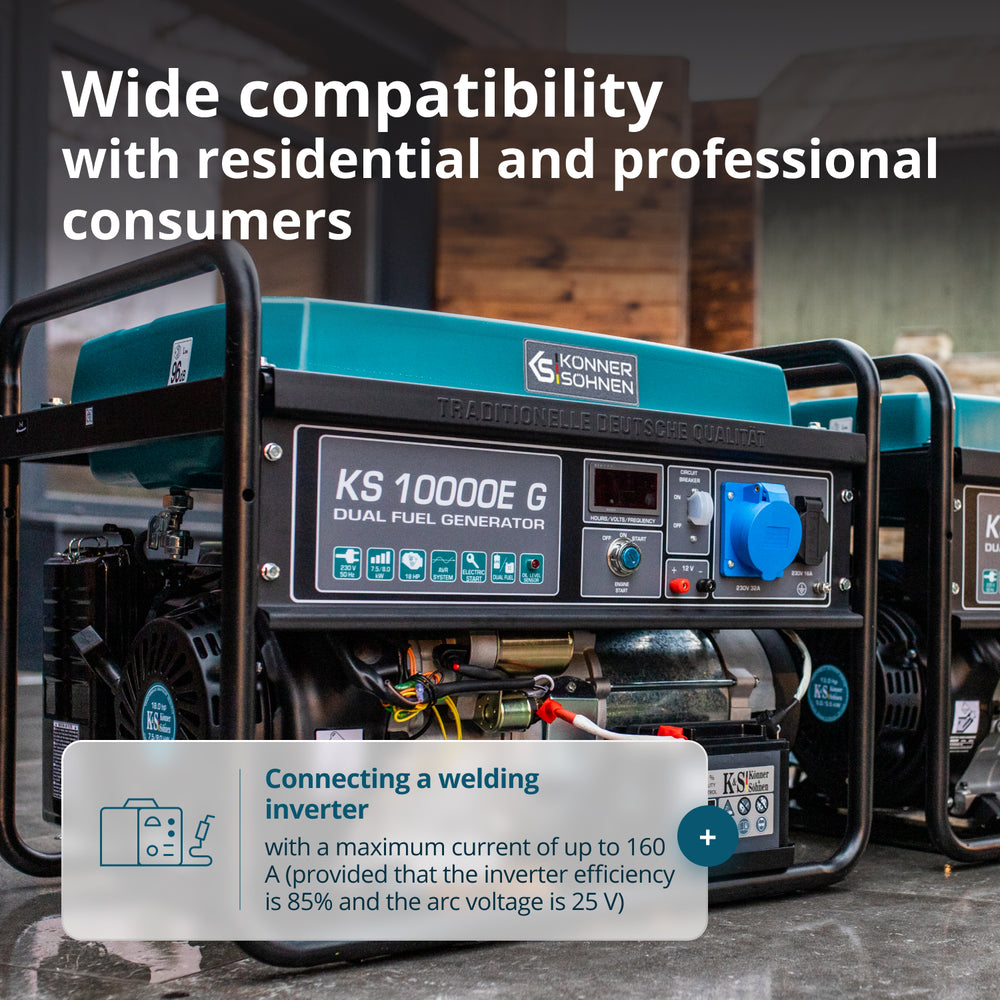 LPG/Gasoline Generator "Könner & Söhnen" KS 10000E G