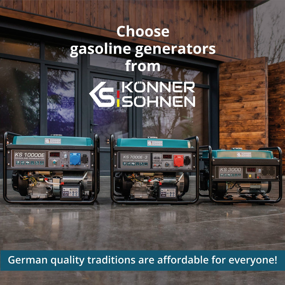 Gasoline generator "Könner & Söhnen" KS 7000E 1/3