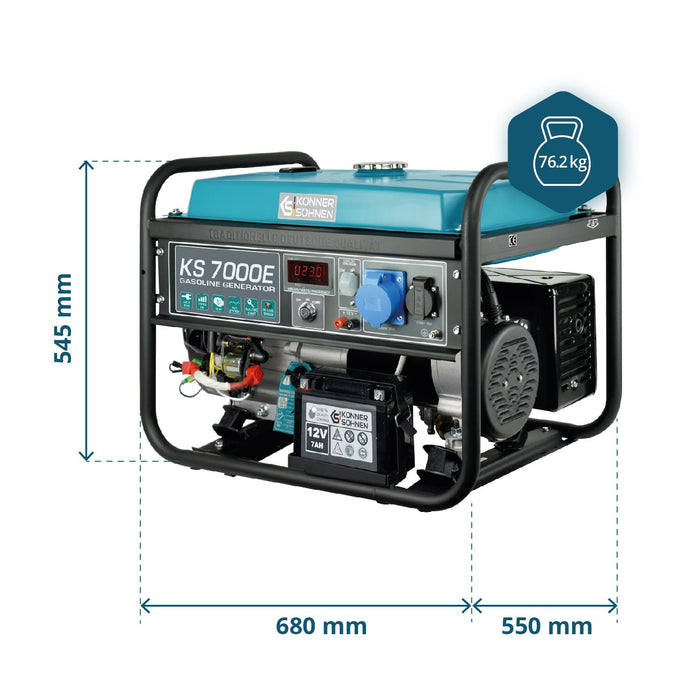 Gasoline generator "Könner & Söhnen" KS 7000E