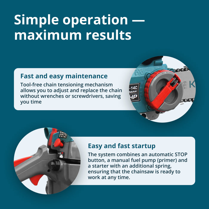 Gasoline chainsaw KS CS18G-14C
